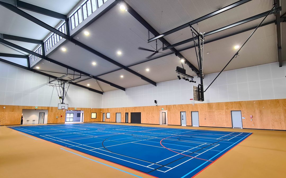 A newly constructed sports court in the UAE
